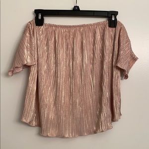 Shimmer Off the Shoulder Top